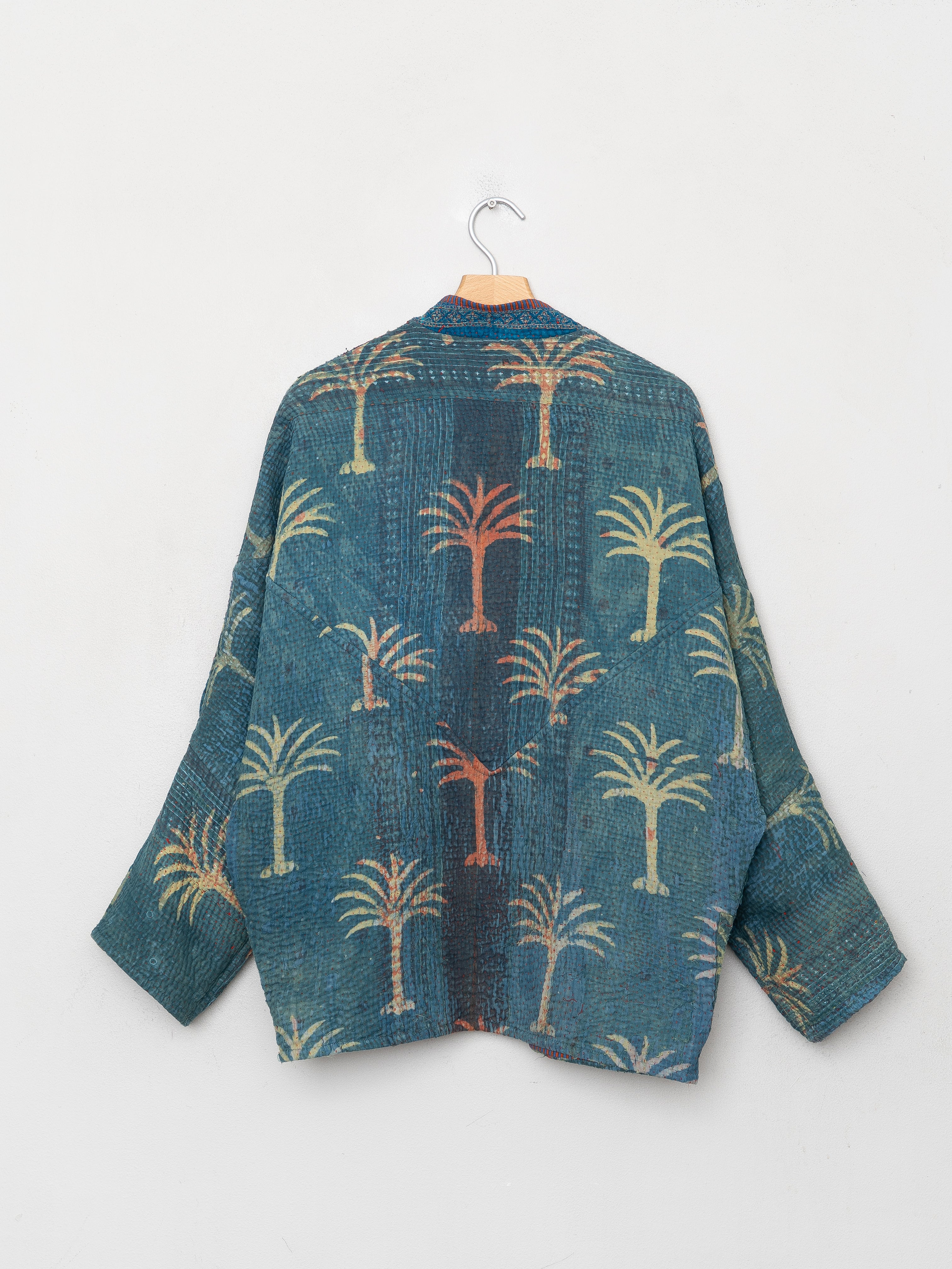 The Ishani Quilted Indigo Kantha Jacket Wholesale