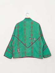 The Ladhiya Petite Quilted Patchwork Kantha Jacket