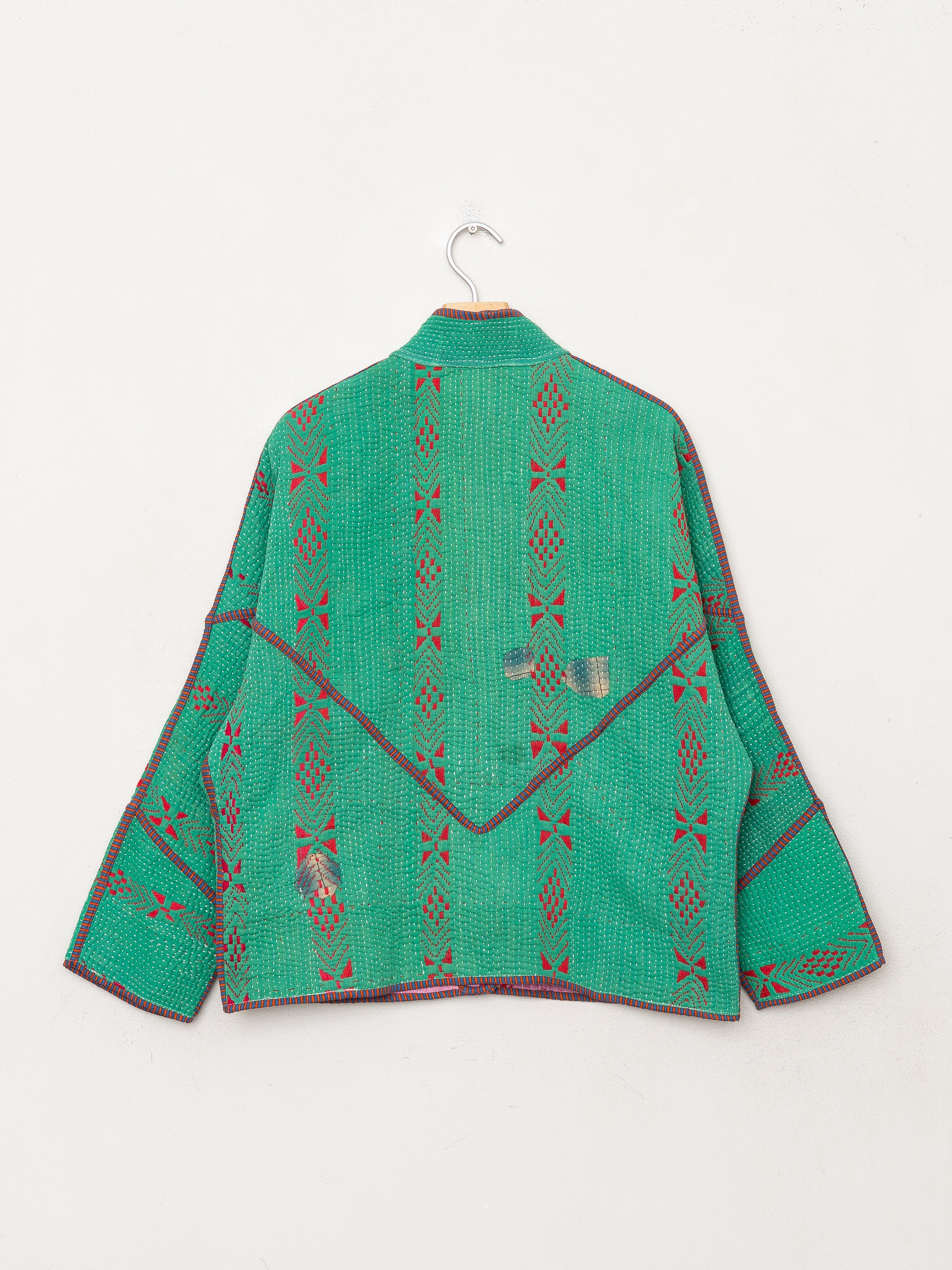 The Ladhiya Petite Quilted Patchwork Kantha Jacket