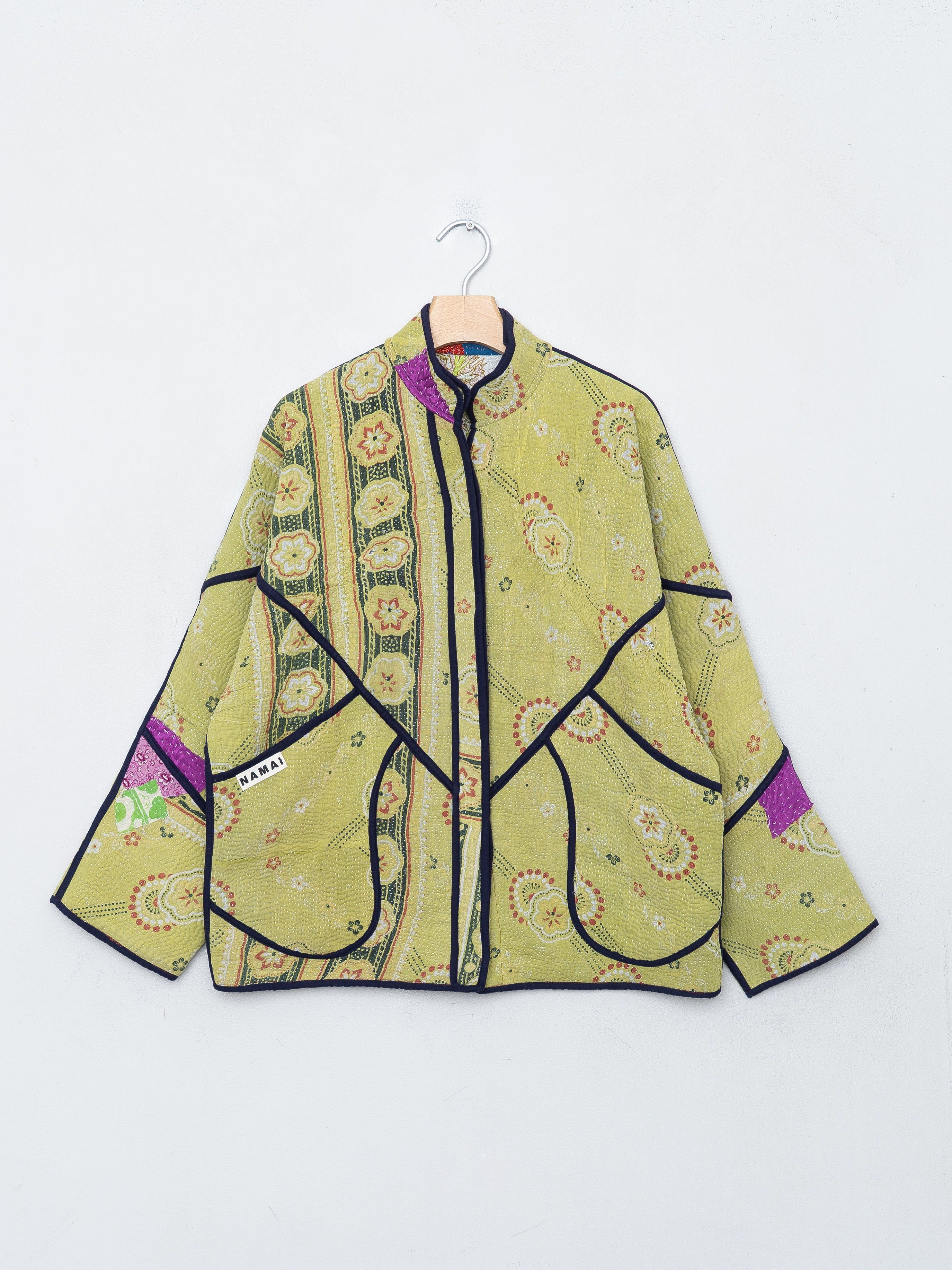 The Ladhiya Quilted Patchwork Kantha Jacket