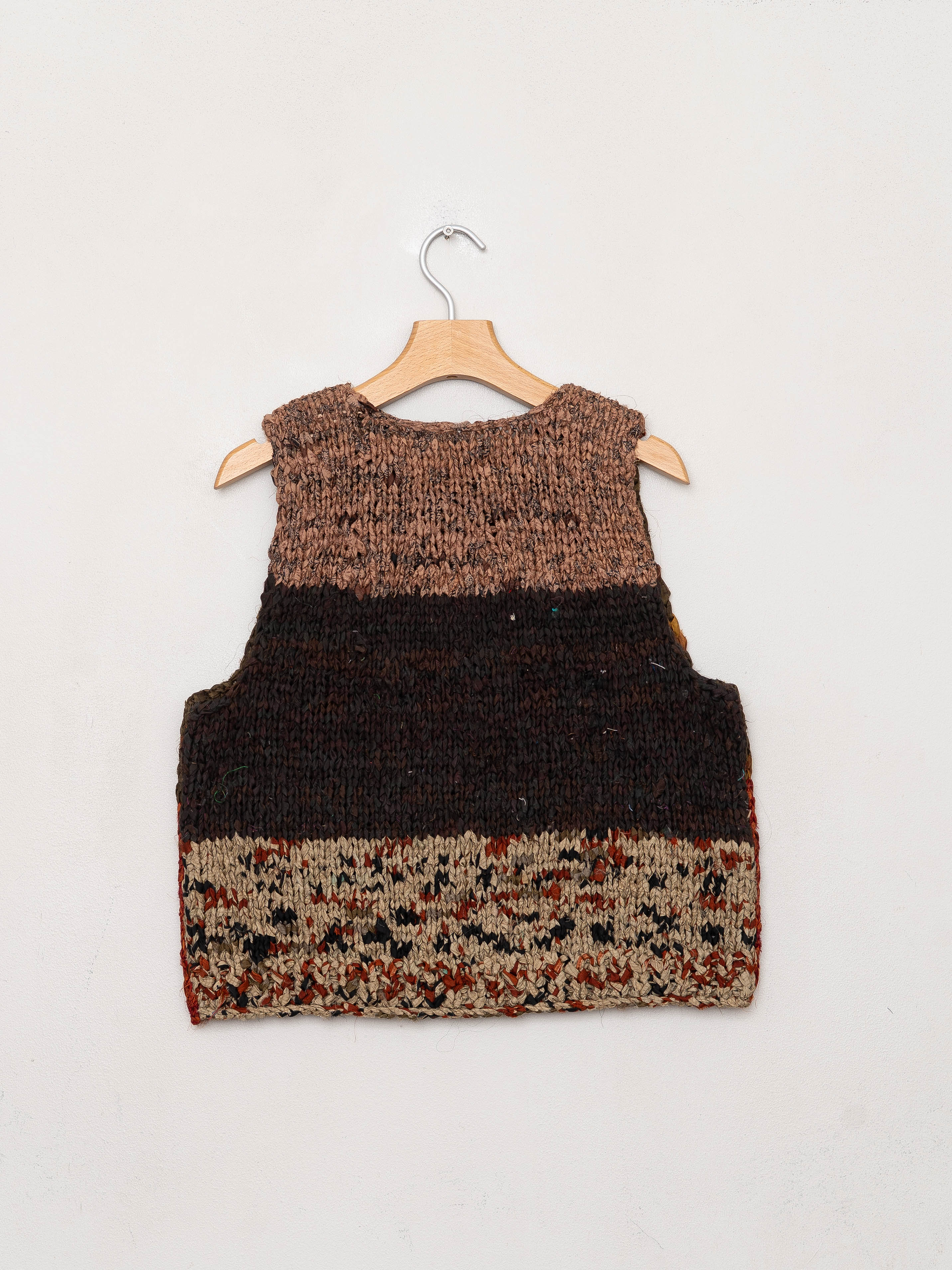 The Vishnu Knitted Vest - Small - Recycled Silk