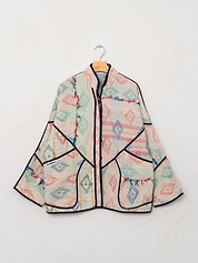 The Ladhiya Quilted Patchwork Kantha Jacket