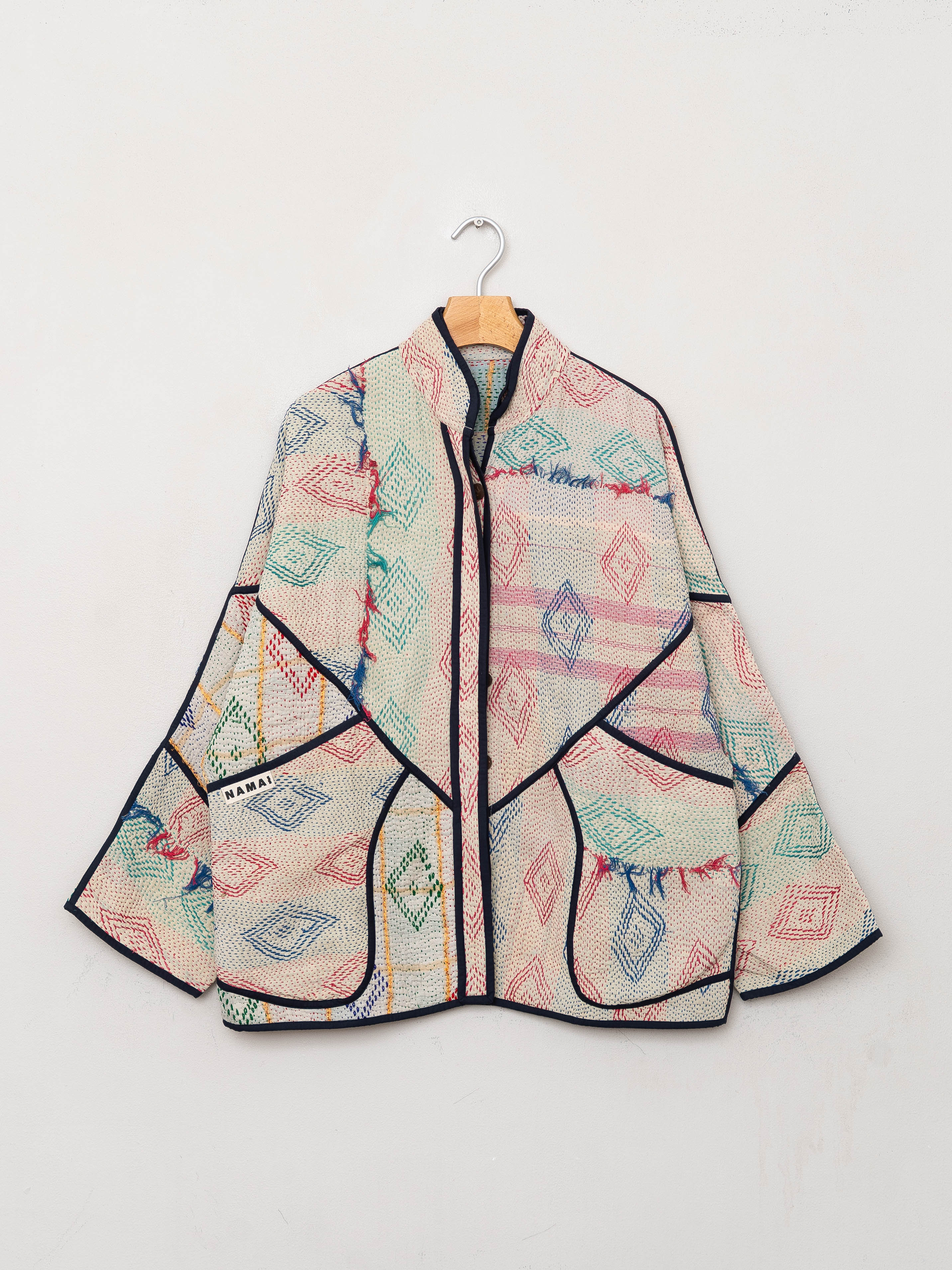 The Ladhiya Quilted Patchwork Kantha Jacket