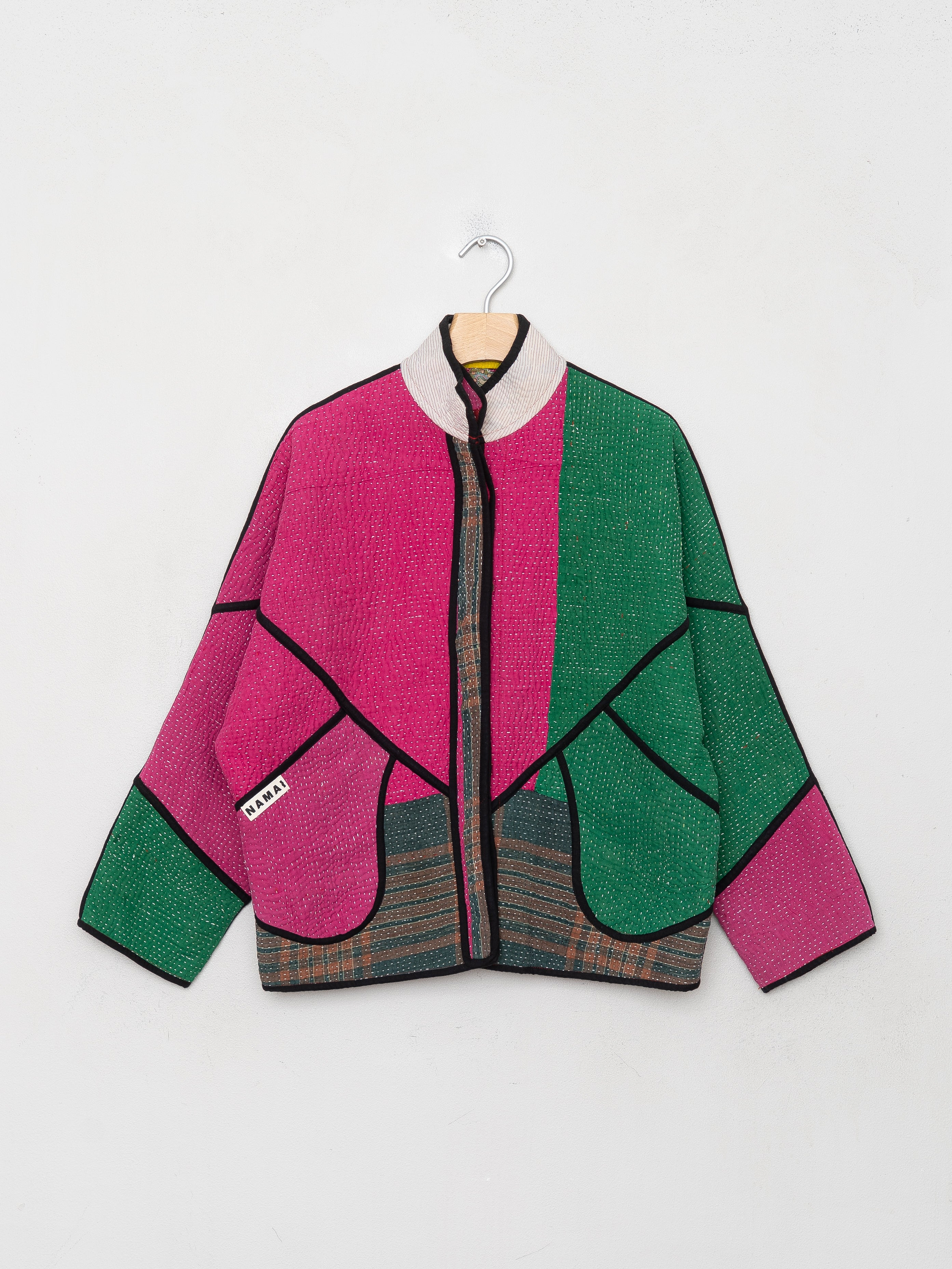 The Ladhiya Petite Quilted Patchwork Kantha Jacket