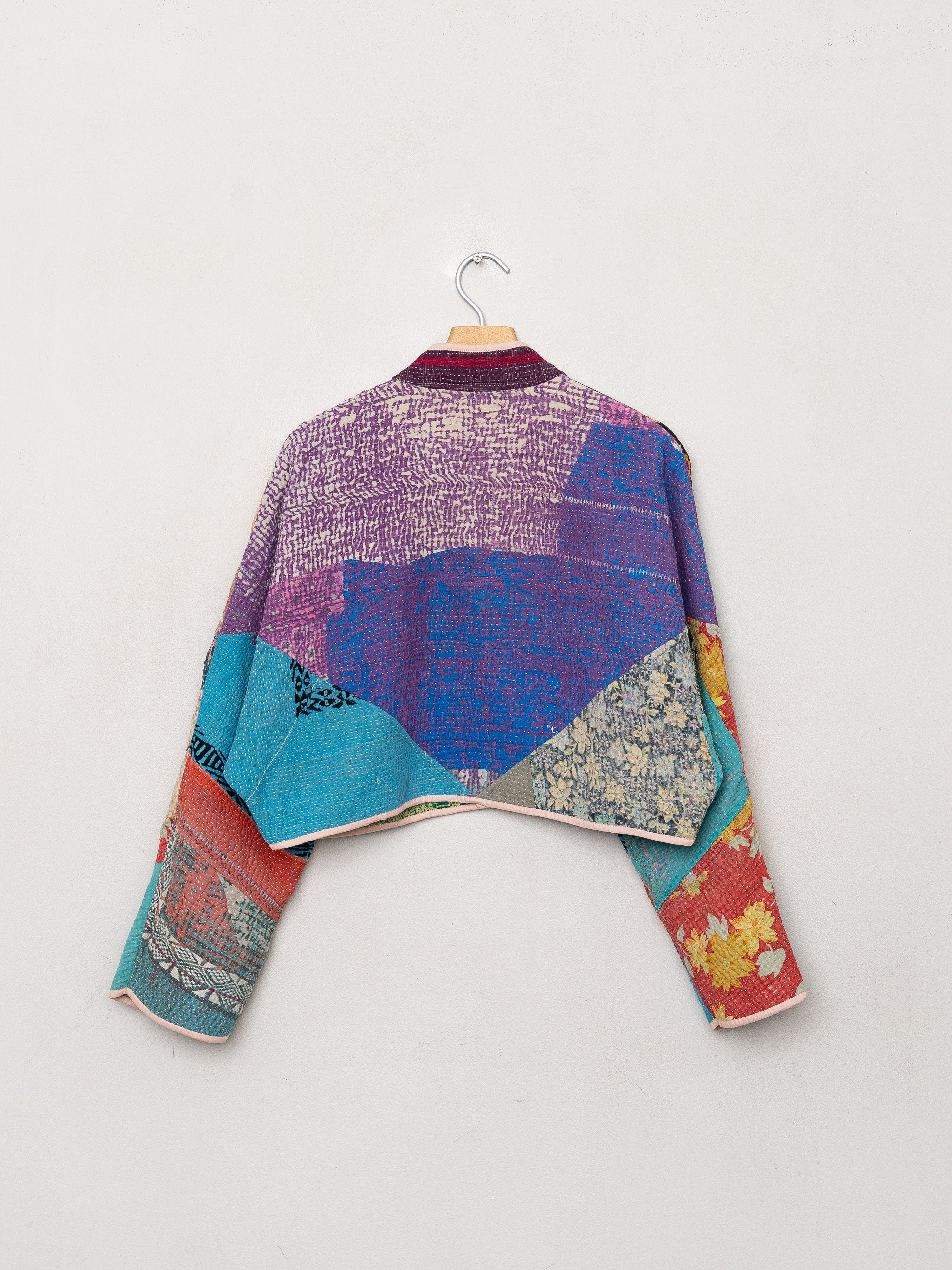 The Kaira Cropped Quilted Patchwork Kantha Jacket Wholesale
