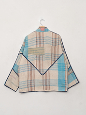The Ladhiya Quilted Patchwork Kantha Jacket