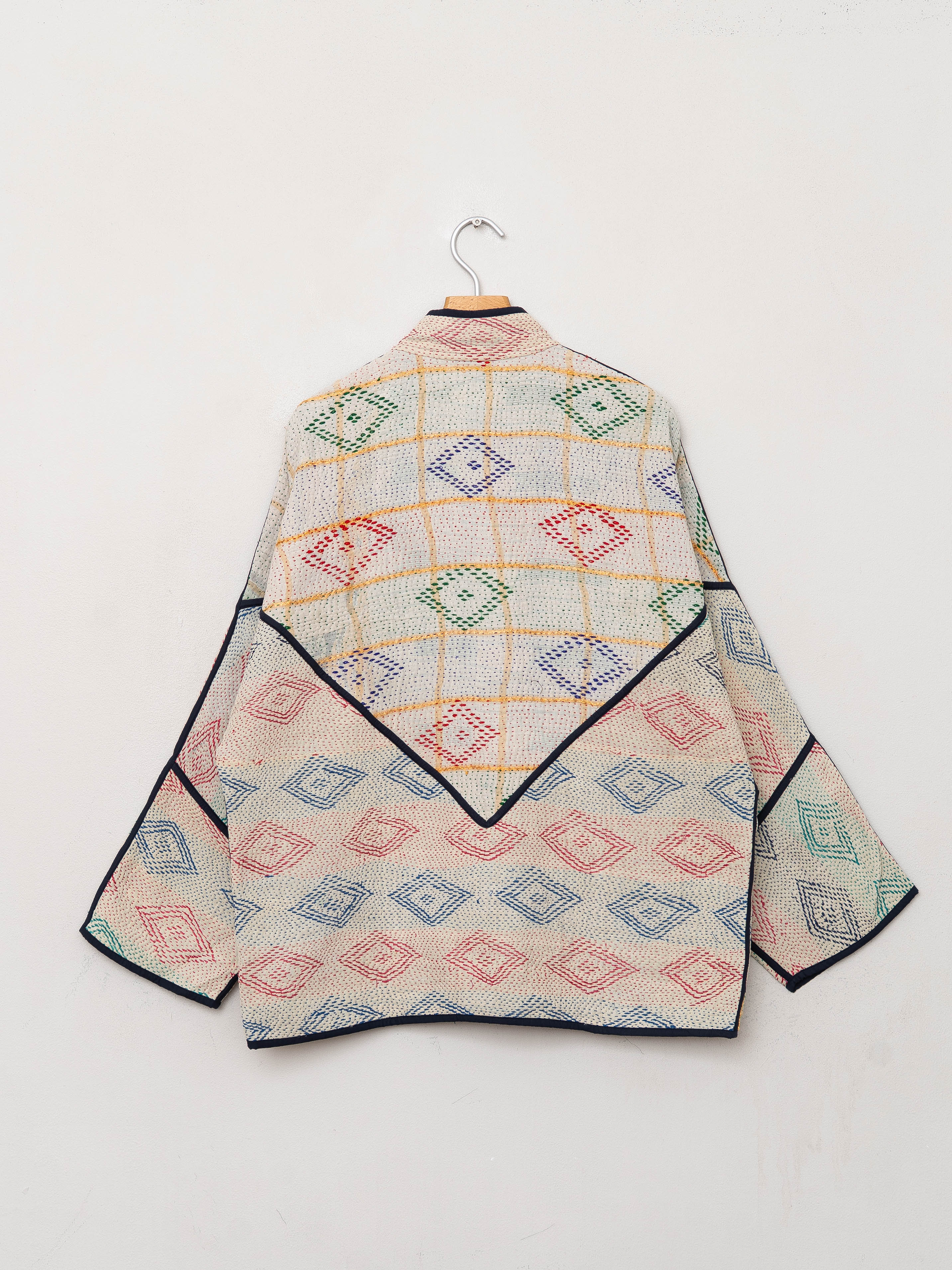 The Ladhiya Quilted Patchwork Kantha Jacket