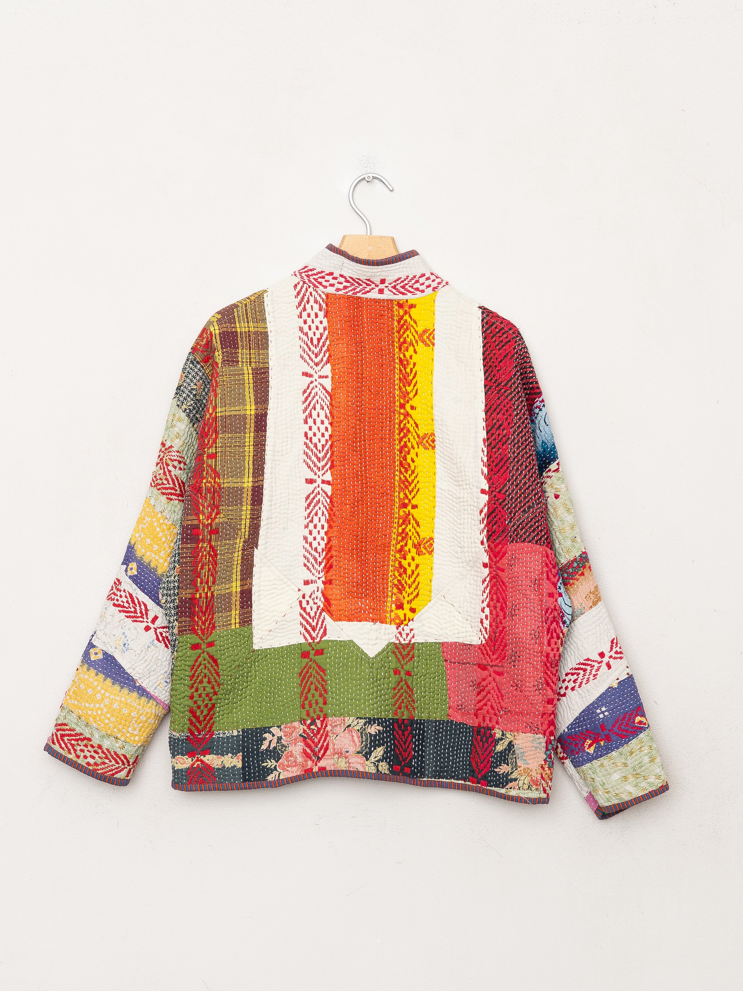 The Ladhiya Petite Quilted Patchwork Kantha Jacket