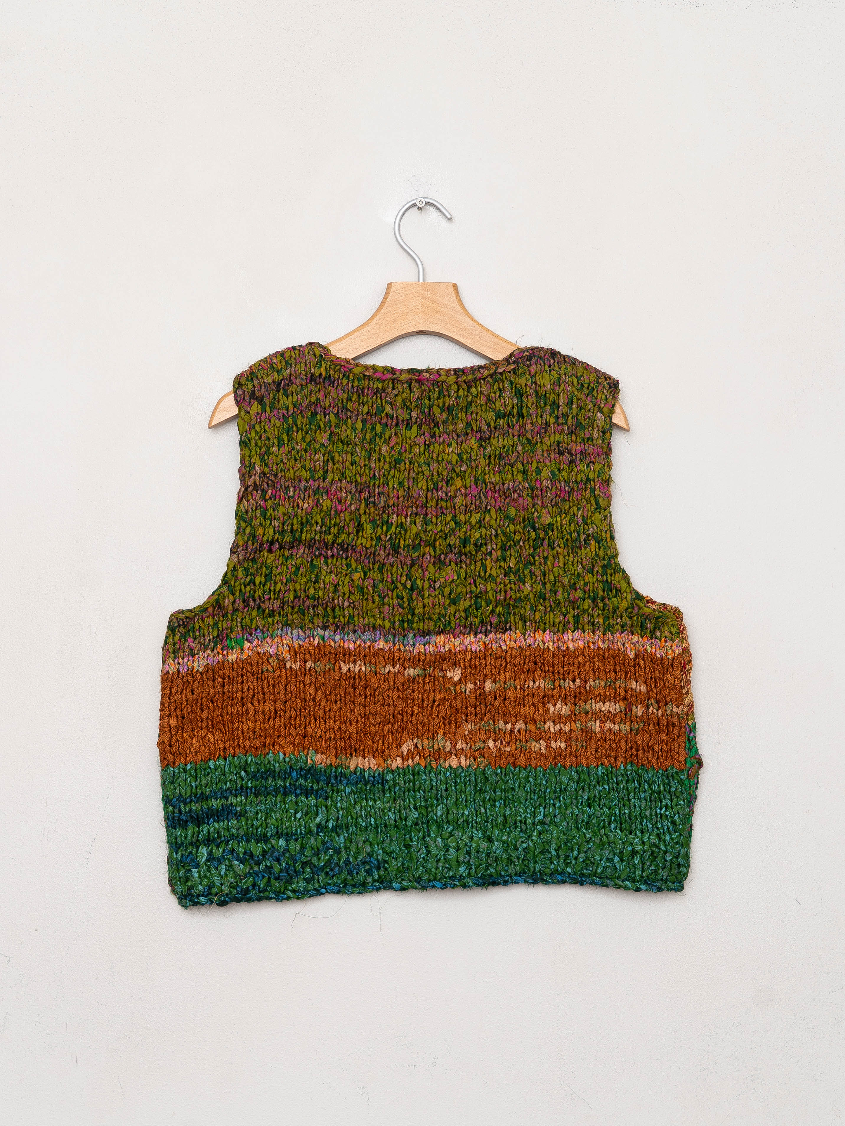 The Vishnu Knitted Vest - Small - Recycled Silk