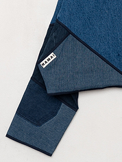 The Kaira Cropped Denim Jacket - Large