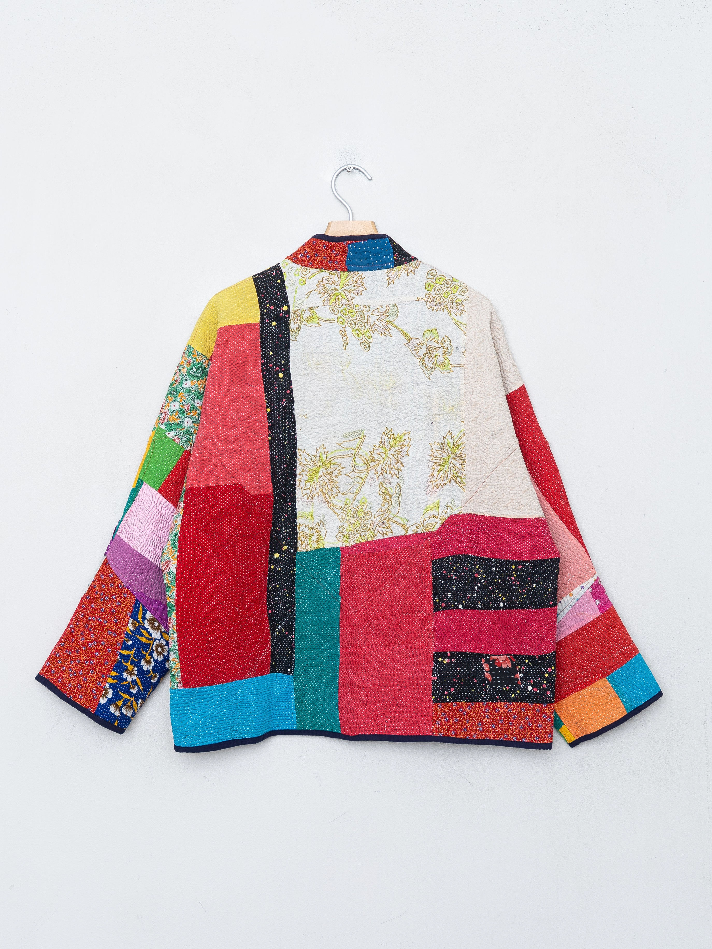 The Ladhiya Quilted Patchwork Kantha Jacket