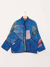 The Ladhiya Petite Quilted Patchwork Kantha Jacket