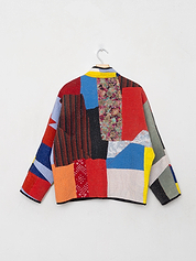 The Ladhiya Petite Quilted Patchwork Kantha Jacket