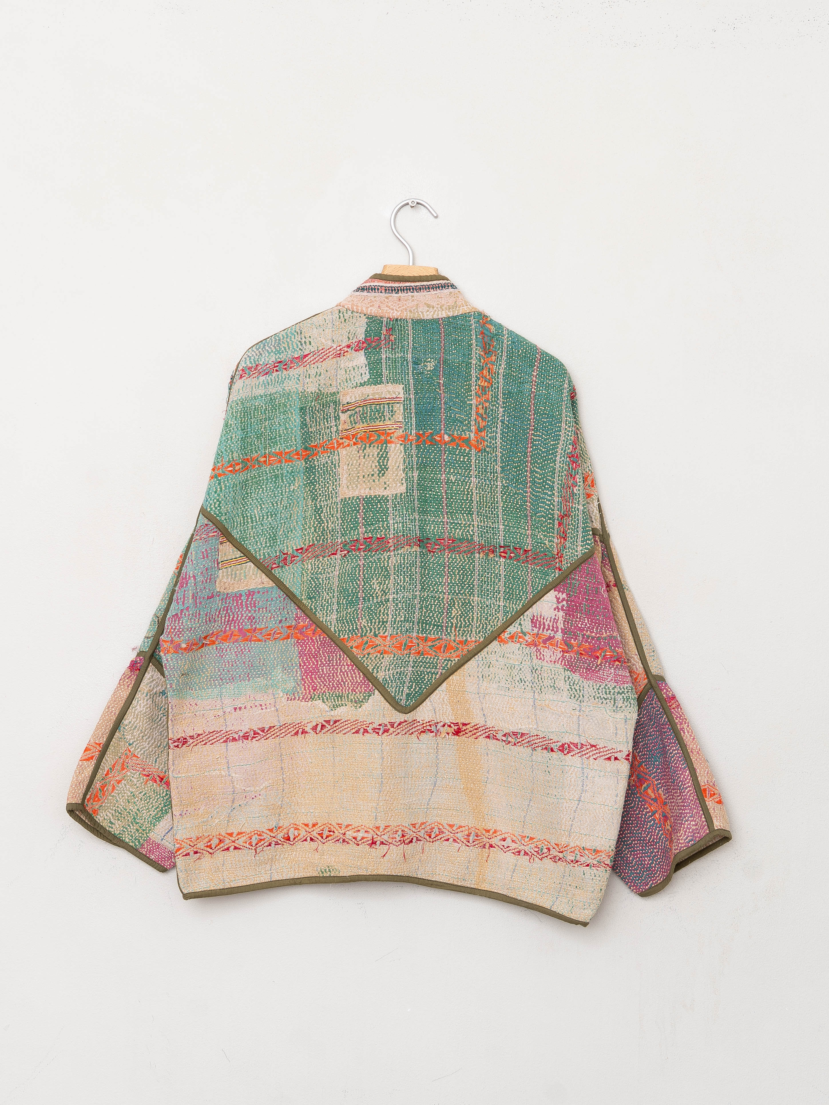 The Ladhiya Quilted Patchwork Kantha Jacket