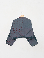 The Kaira Cropped Quilted Indigo Kantha Jacket