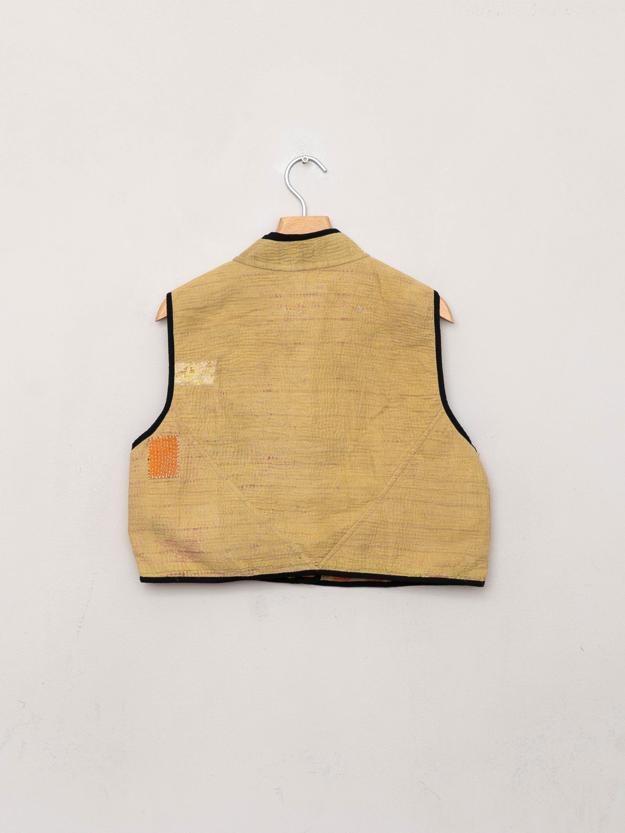 The Kaira Quilted Patchwork Kantha Vest