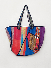 The Raksa Quilted Kantha Bag
