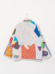 The Ladhiya Quilted Patchwork Kantha Jacket