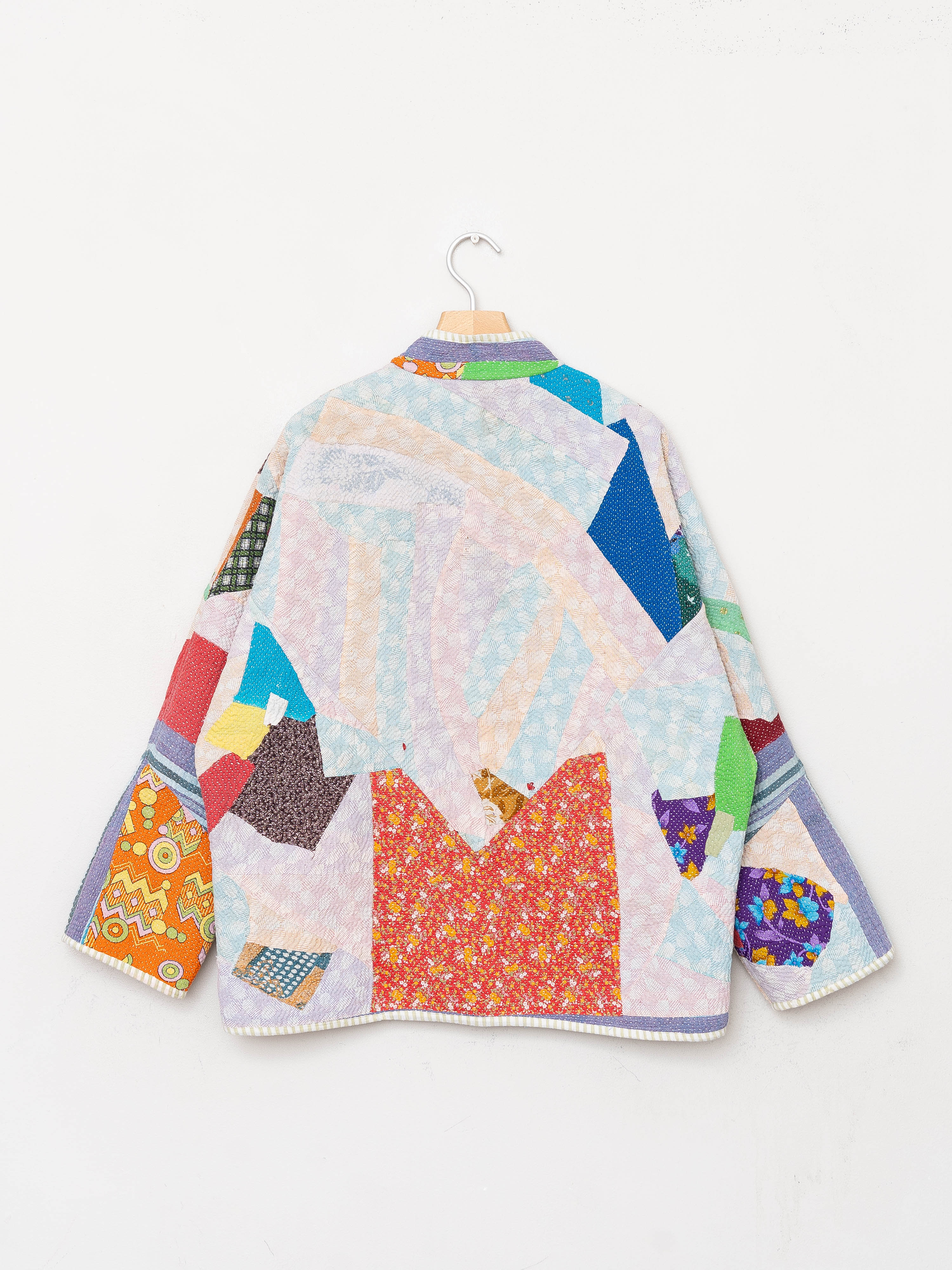 The Ladhiya Quilted Patchwork Kantha Jacket
