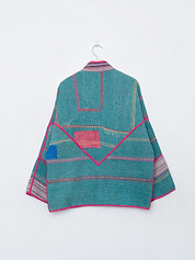 The Ladhiya Quilted Patchwork Kantha Jacket