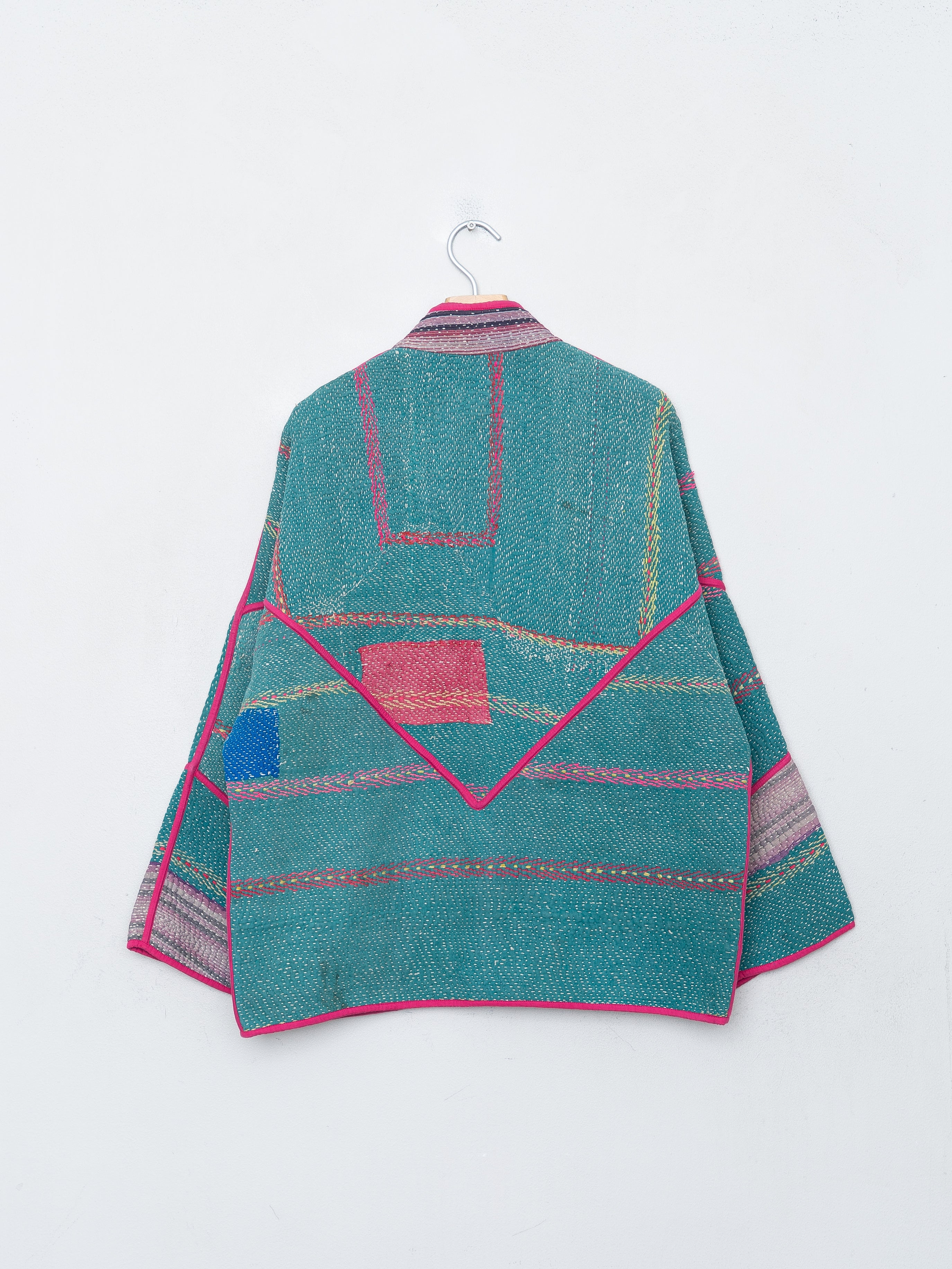 The Ladhiya Quilted Patchwork Kantha Jacket