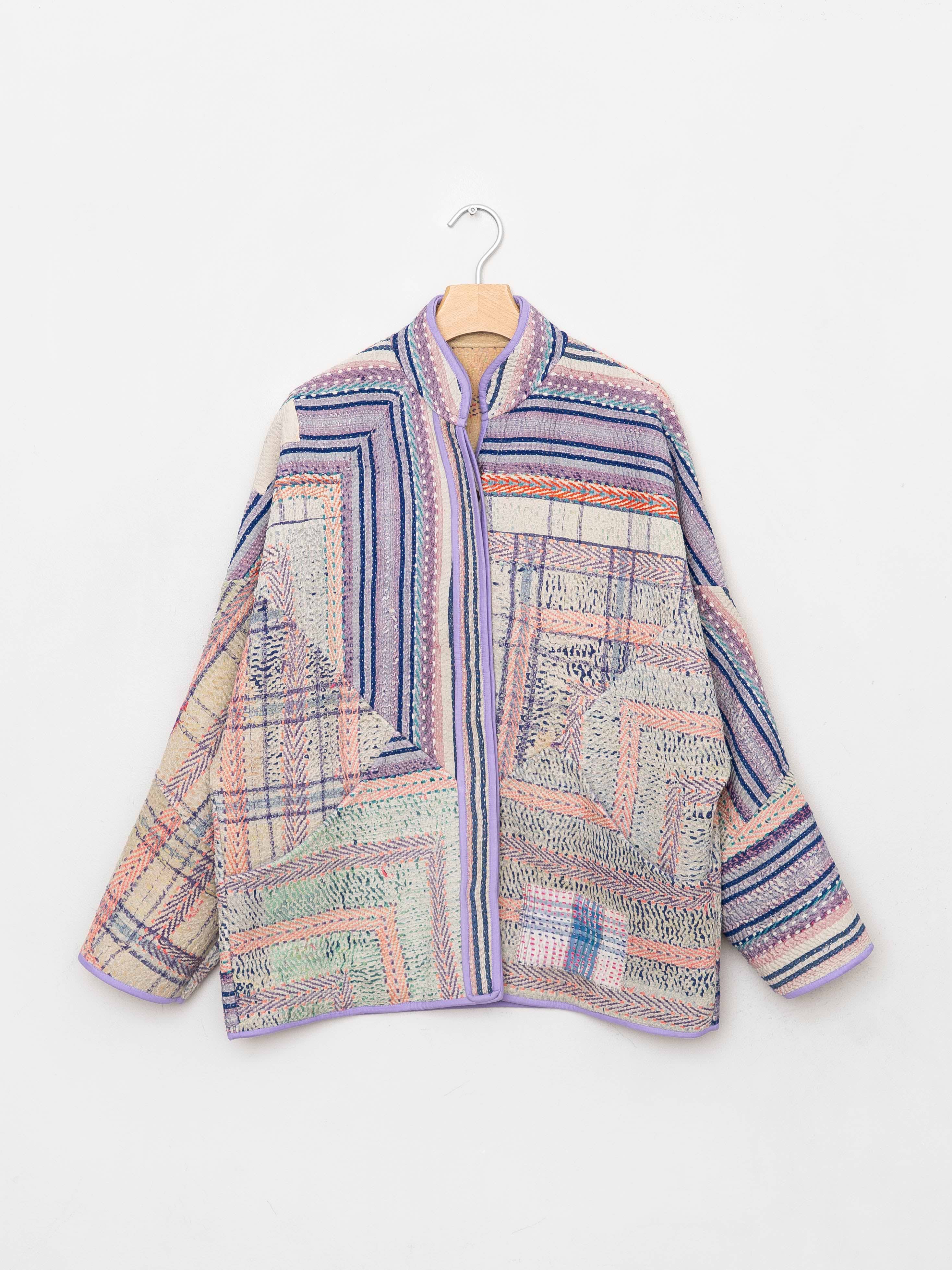 The Ladhiya Quilted Patchwork Kantha Jacket – NAMAI
