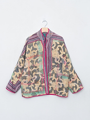 The Ladhiya Quilted Patchwork Kantha Jacket