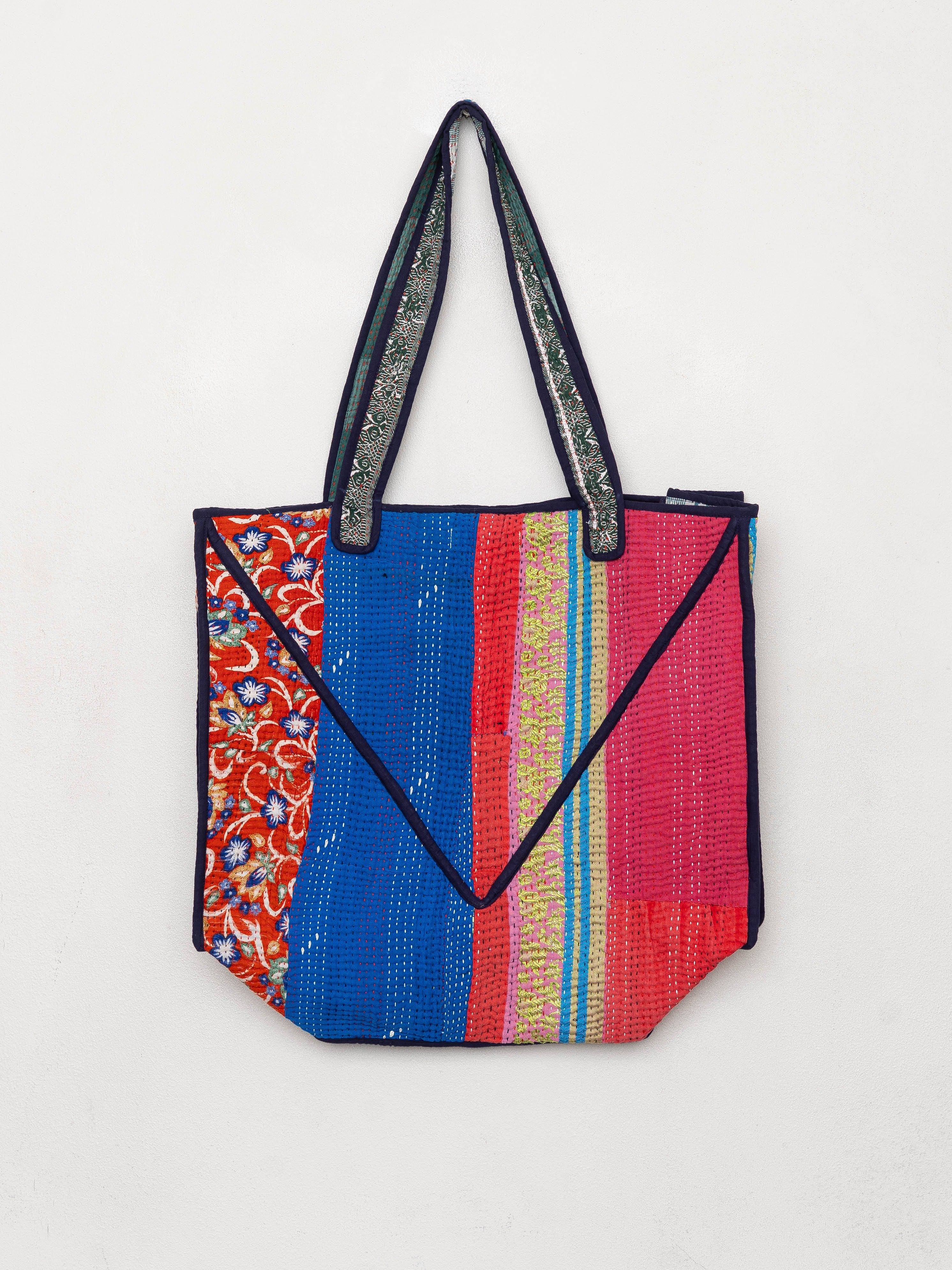 The Raksa Quilted Kantha Bag