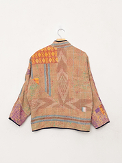 The Ladhiya Petite Quilted Patchwork Kantha Jacket