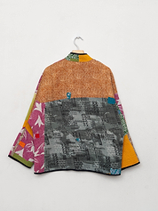 The Ladhiya Quilted Patchwork Kantha Jacket