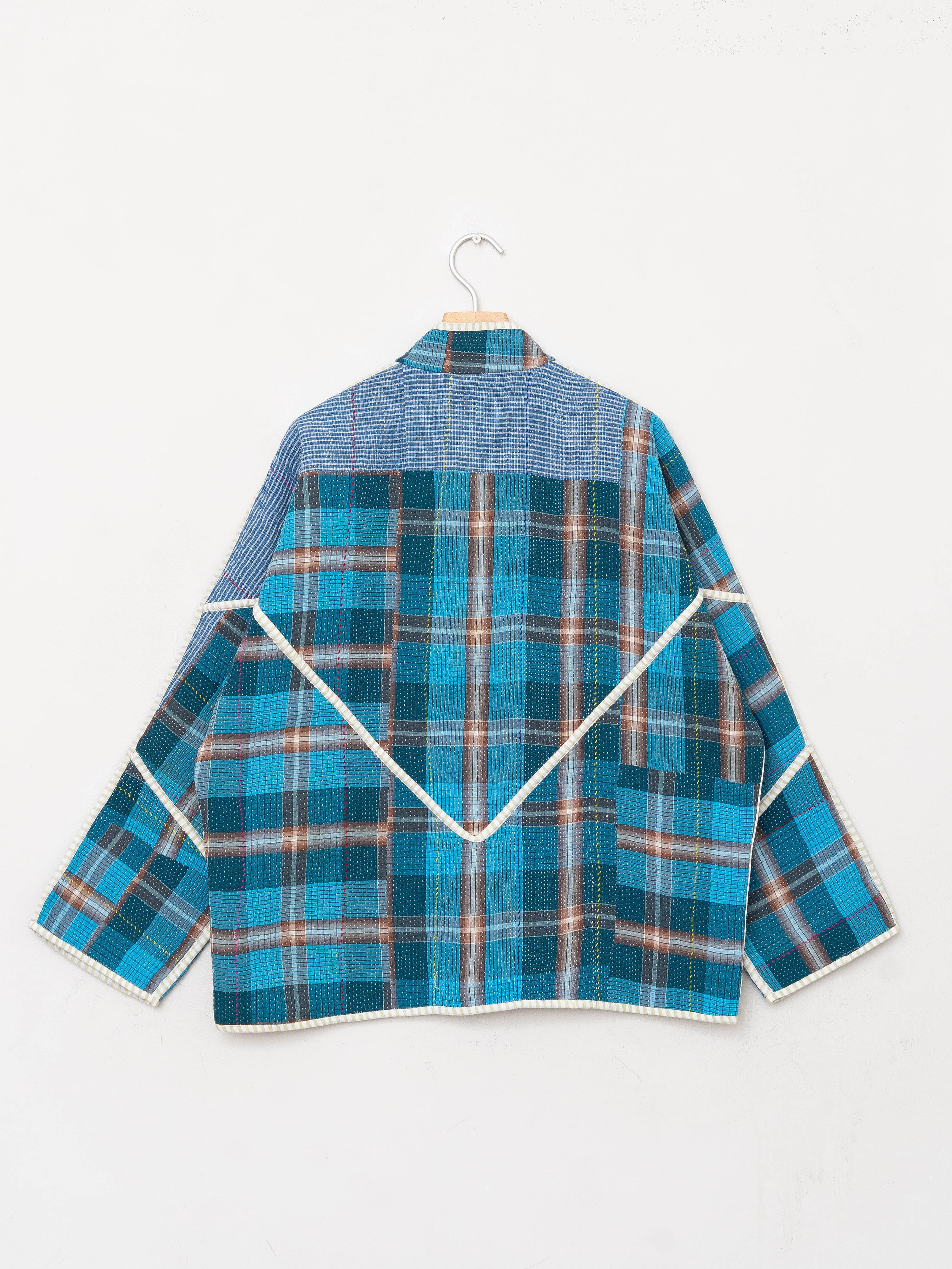 The Ladhiya Quilted Patchwork Kantha Jacket