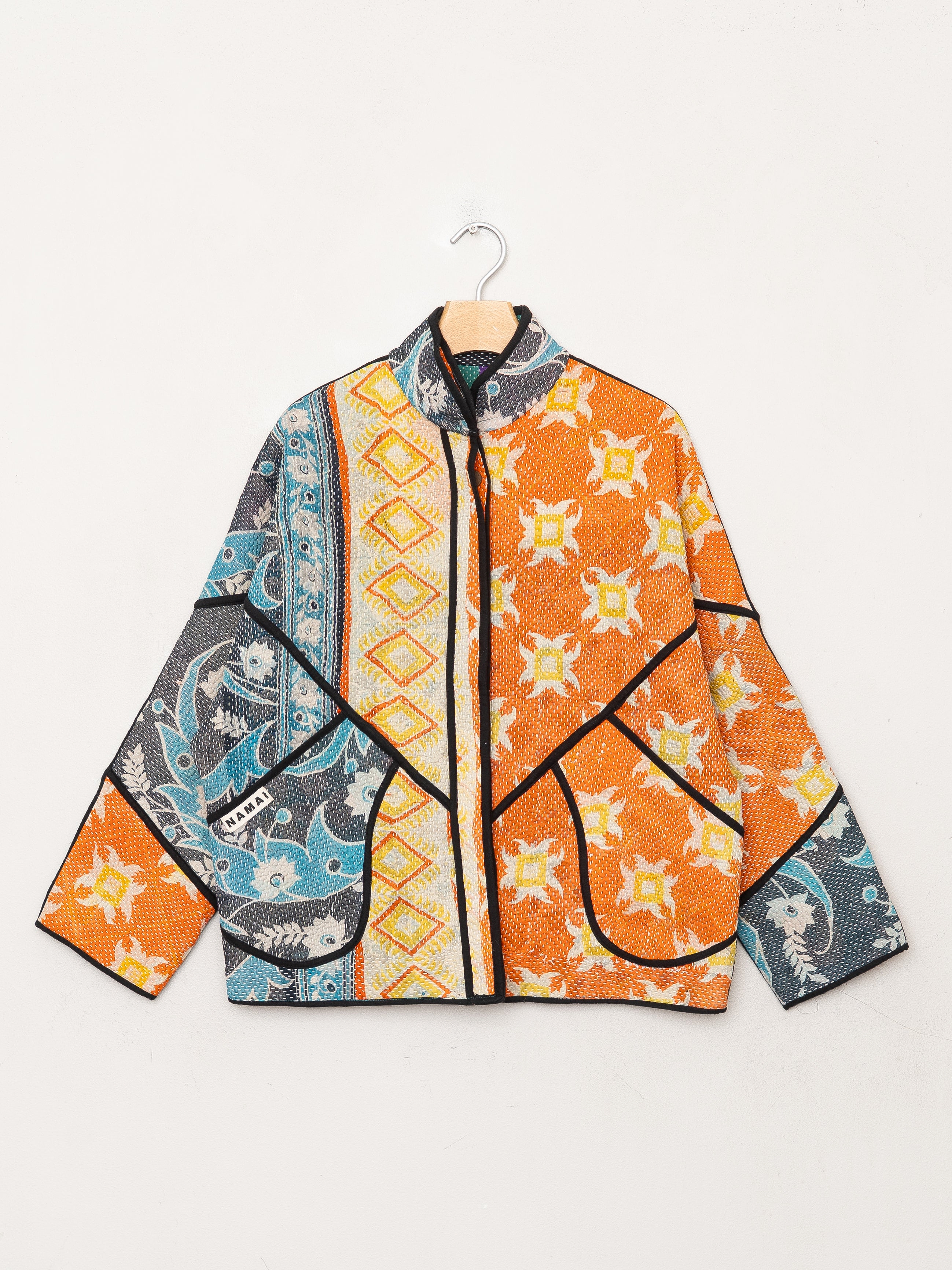 The Ladhiya Petite Quilted Patchwork Kantha Jacket