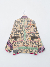 The Ladhiya Quilted Patchwork Kantha Jacket