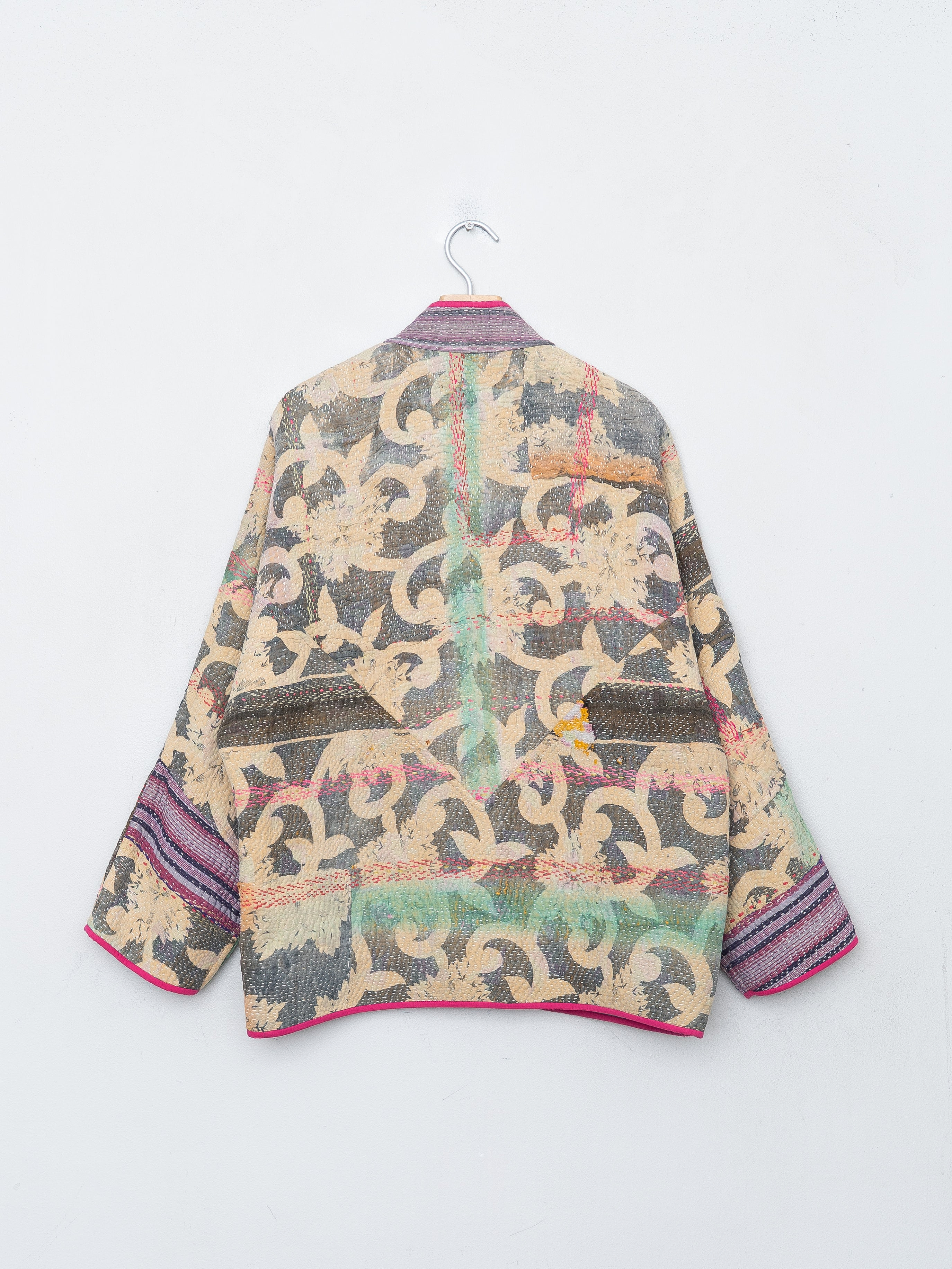 The Ladhiya Quilted Patchwork Kantha Jacket