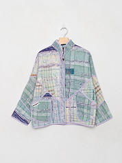 The Ladhiya Petite Quilted Patchwork Kantha Jacket