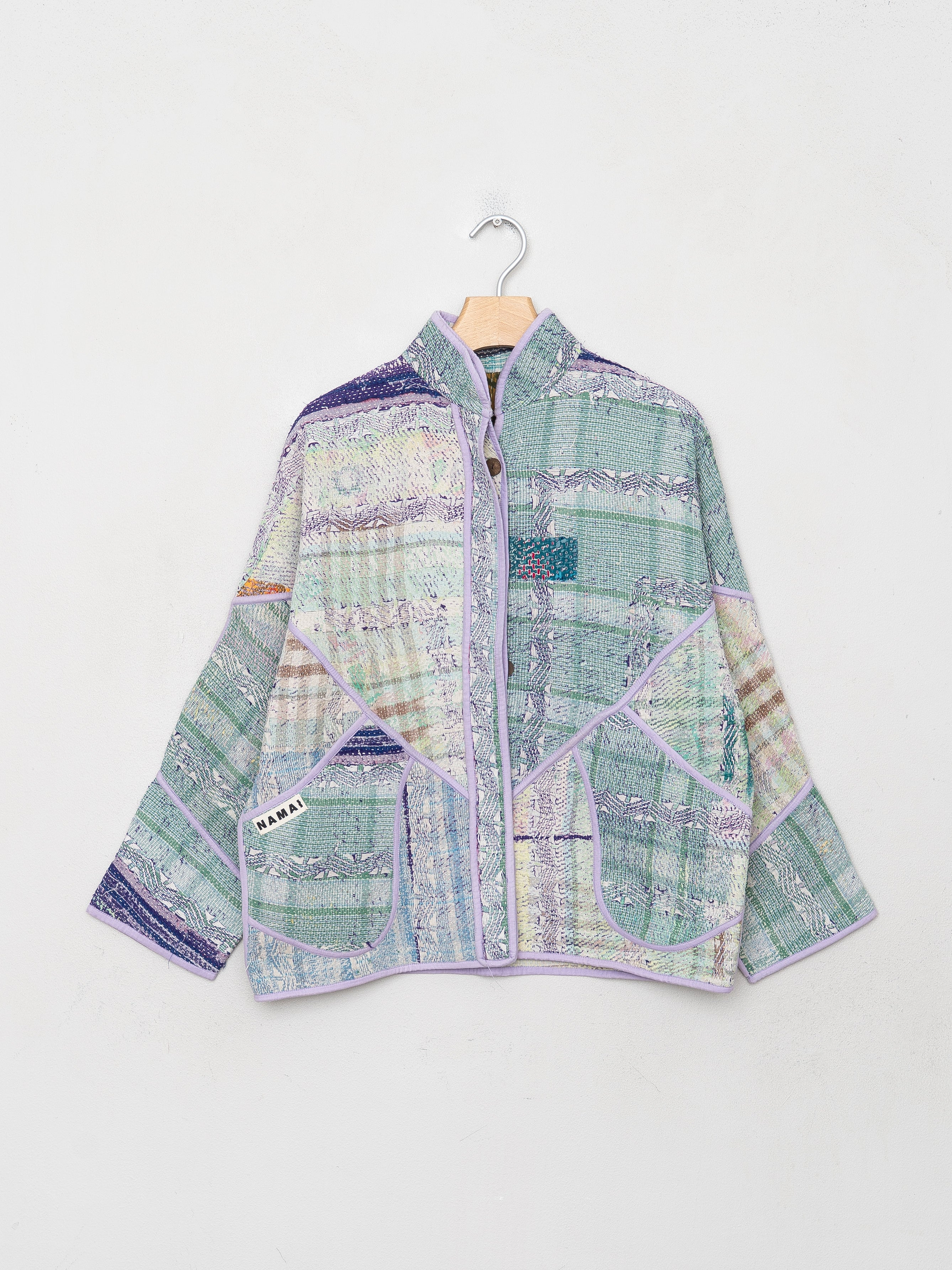 The Ladhiya Petite Quilted Patchwork Kantha Jacket