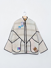The Ladhiya Quilted Patchwork Kantha Jacket