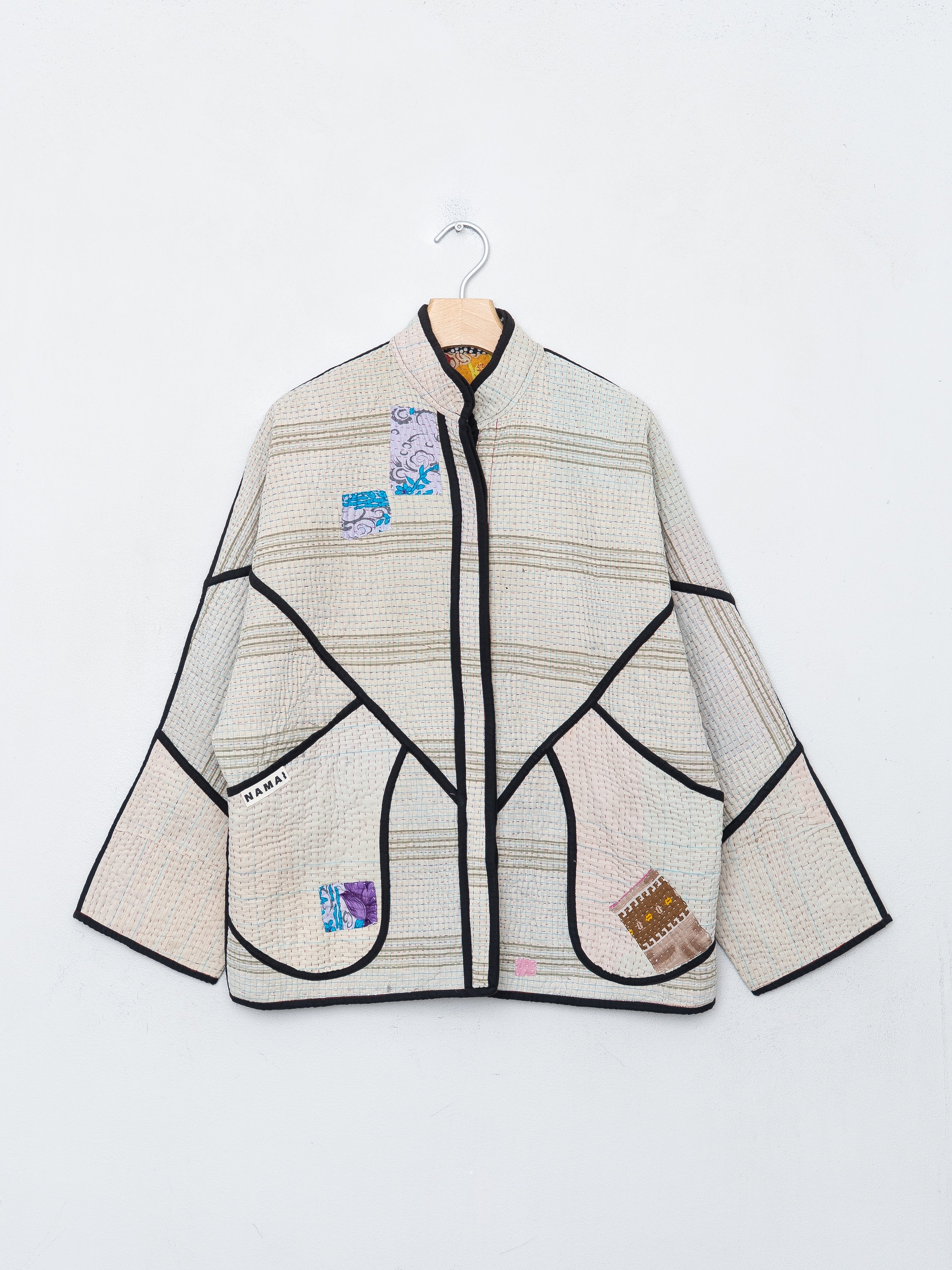 The Ladhiya Quilted Patchwork Kantha Jacket