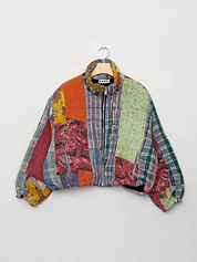 The Shira Quilted Puffer Bomber Jacket
