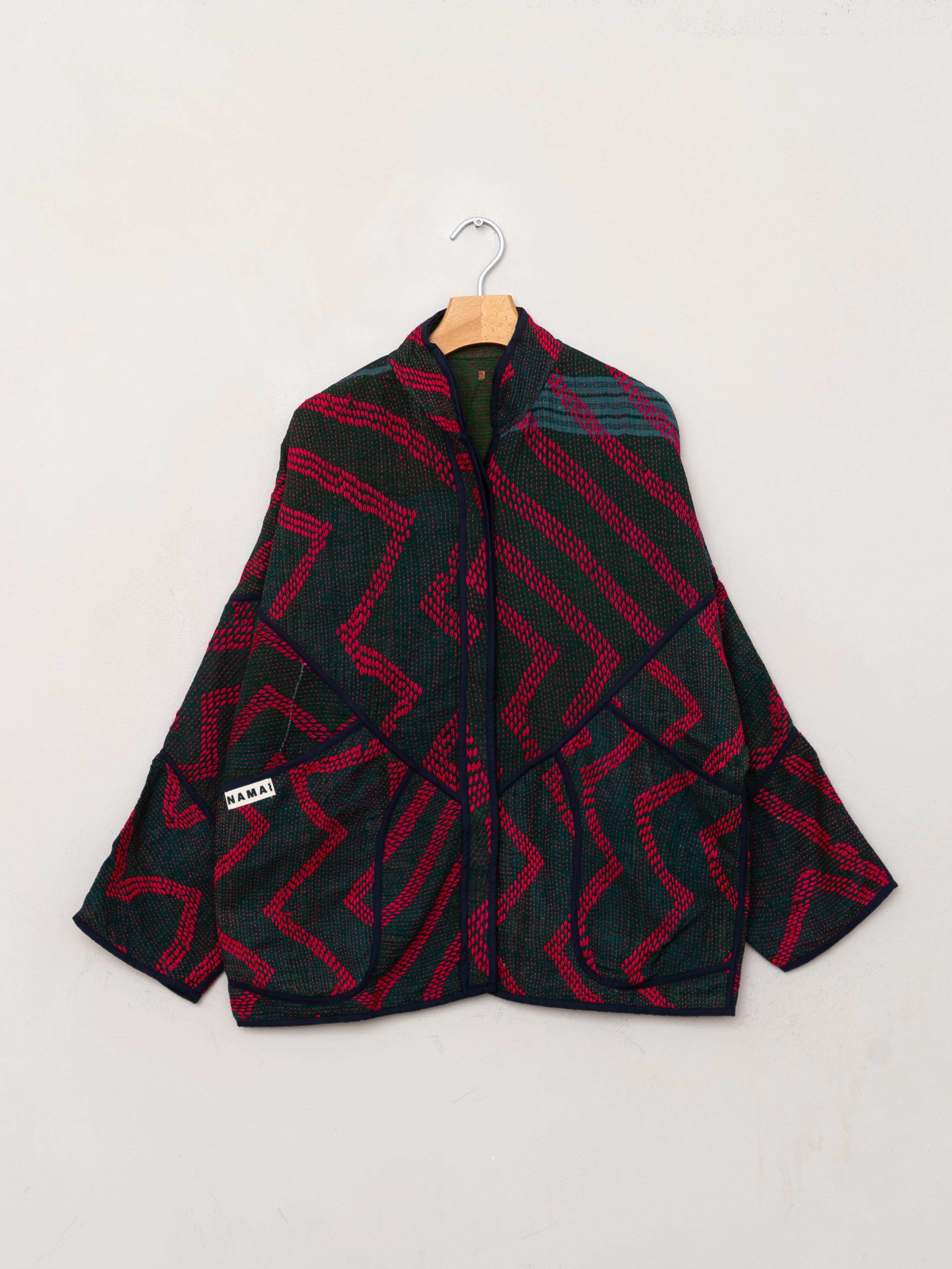 The Ladhiya Quilted Patchwork Kantha Jacket