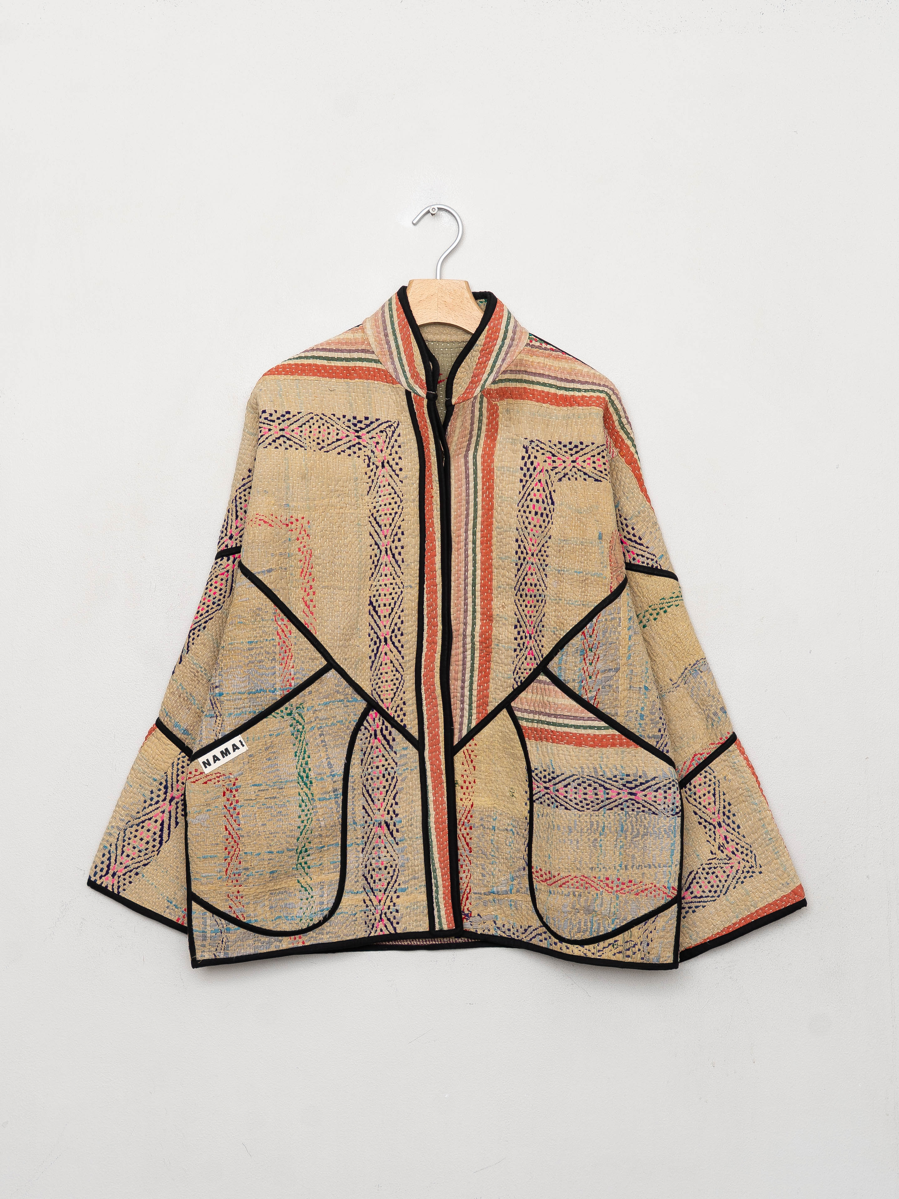 The Ladhiya Quilted Patchwork Kantha Jacket