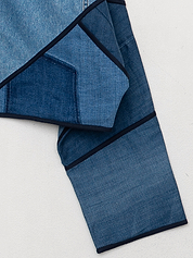 The Kaira Cropped Denim Jacket - Medium