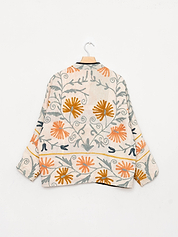 The Ladhiya Quilted Suzani Kantha Jacket