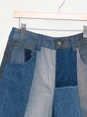 The Bindu Denim Bermuda Culotte Pant - Small