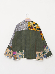 The Ladhiya Quilted Patchwork Kantha Jacket