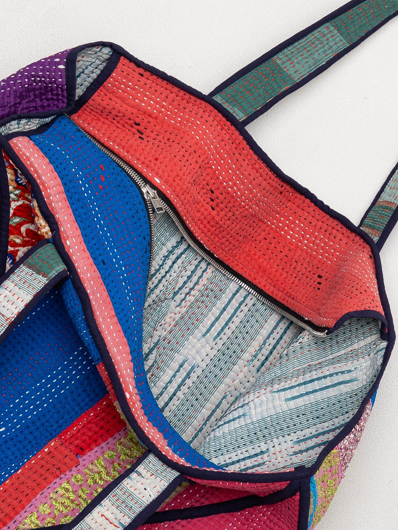 The Raksa Quilted Kantha Bag