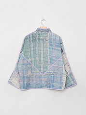 The Ladhiya Petite Quilted Patchwork Kantha Jacket