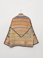 The Ladhiya Quilted Patchwork Kantha Jacket