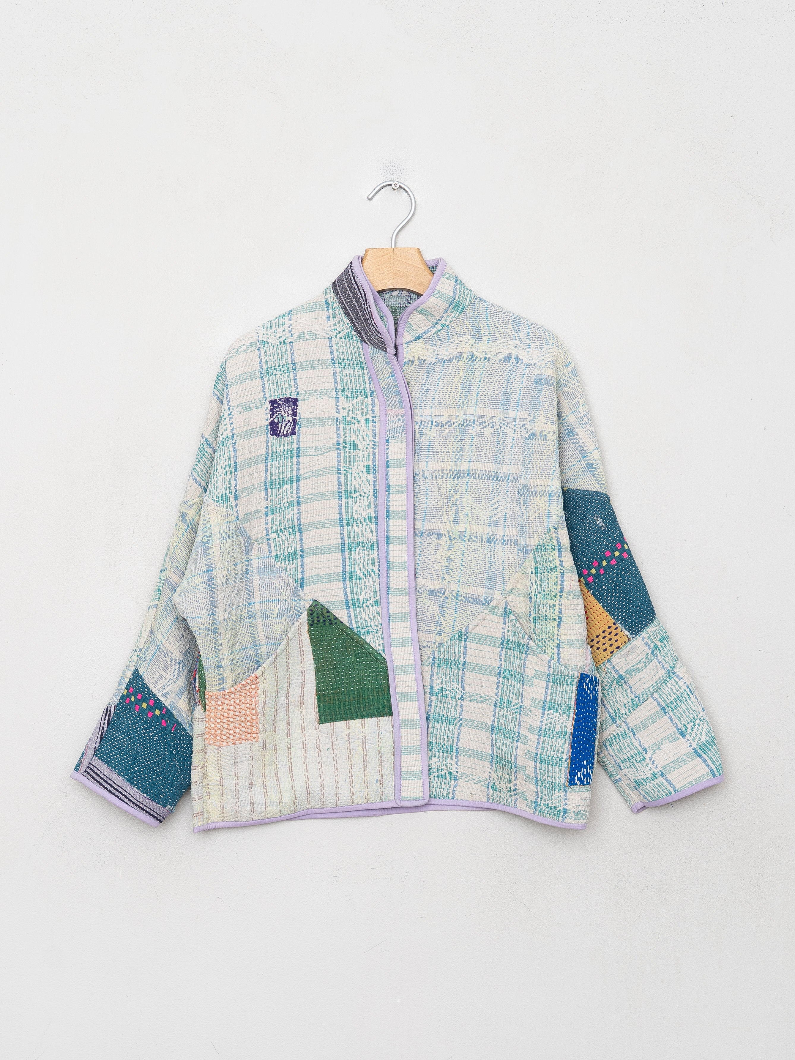 The Ladhiya Petite Quilted Patchwork Kantha Jacket