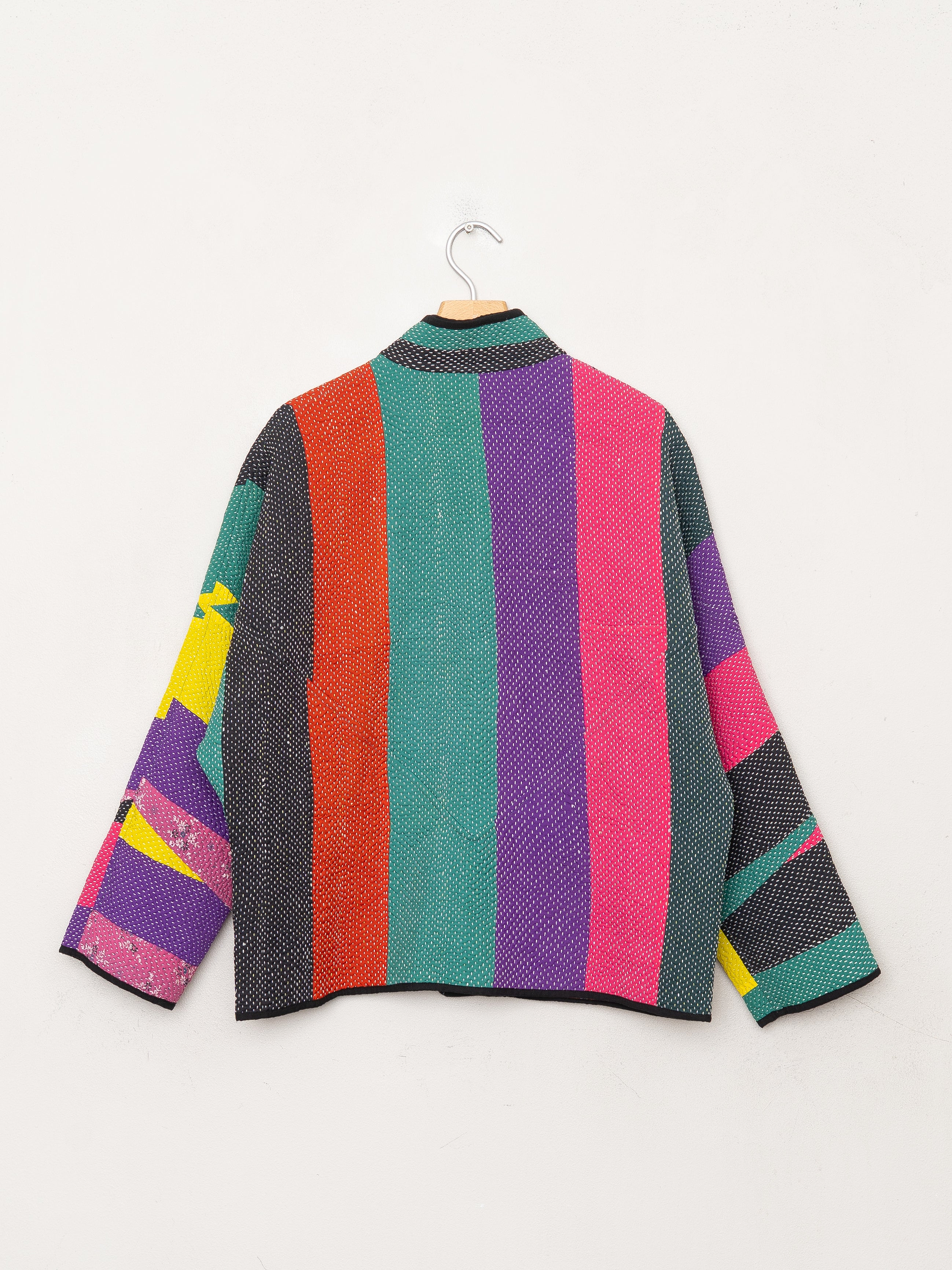 The Ladhiya Petite Quilted Patchwork Kantha Jacket